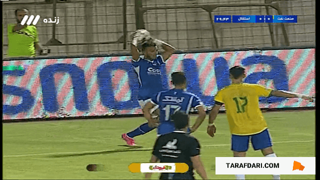 گل آرش رضاوند به صنعت نفت (صنعت نفت آبادان 0-1 استقلال)
