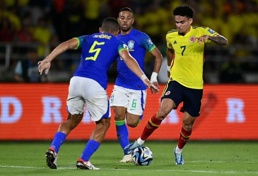 کلمبیا 2-1 برزیل؛ لوئیز دیاز آژیر خطر را برای سلسائو به صدا درآورد