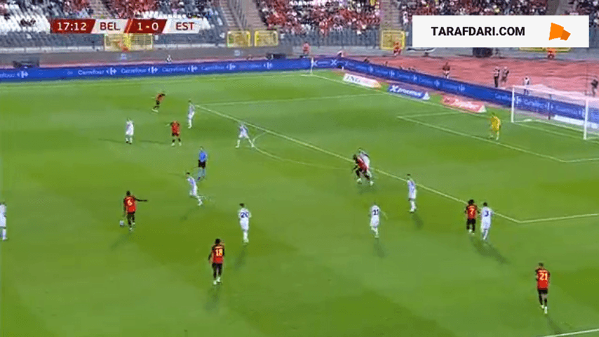 گل دیدنی لیاندرو تروسار به استونی (بلژیک 2-0 استونی)