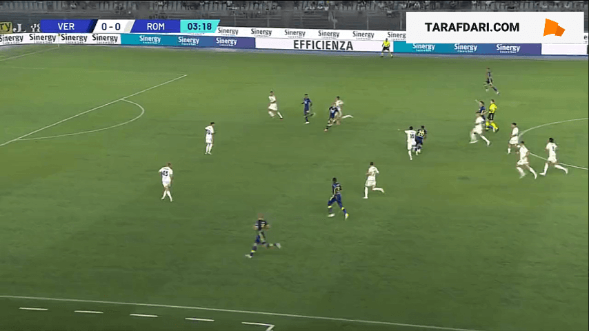 گل اوندری دودا به آاس رم (هلاس ورونا 1-0 آاس رم)