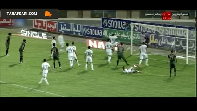 اتفاق عجیب در لیگ ایران، گل واضح شمس آذر دیده نشد! / فیلم