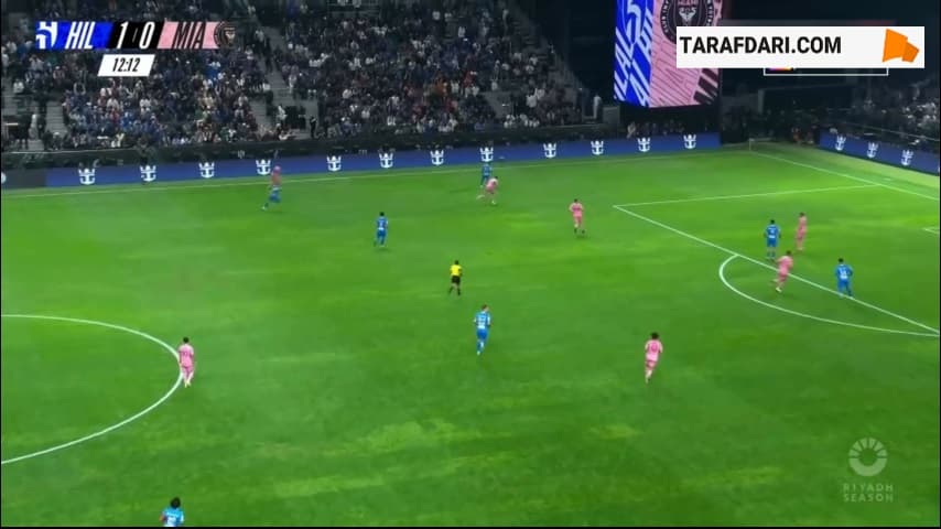 گل الحمدان به اینتر میامی (الهلال 2-0 اینتر میامی) 
