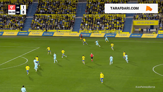 گل فران تورس به لاس پالماس (لاس پالماس 1-1 بارسلونا)