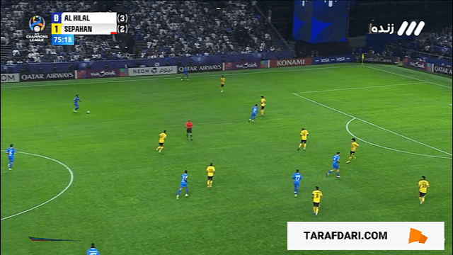 گل سالم الدوساری به سپاهان (الهلال 1-1 سپاهان)