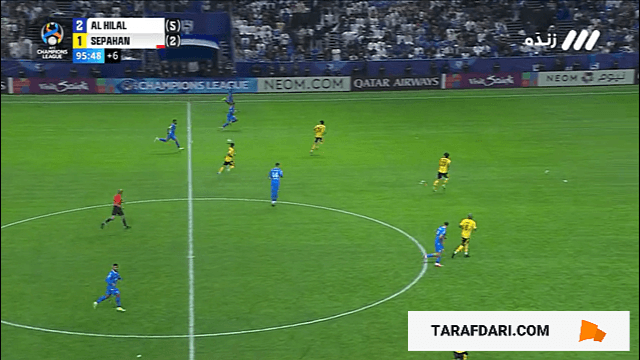 گل الکساندر میتروویچ به سپاهان (الهلال 3-1 سپاهان)