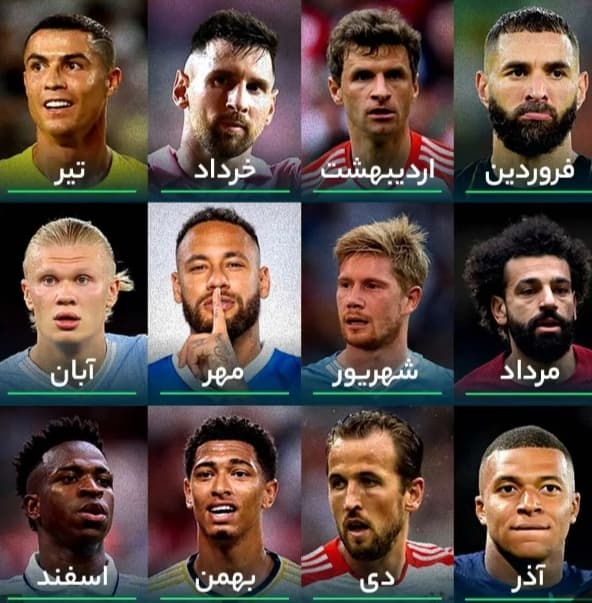 ? متولدین بازیکنان مشهور اروپا
