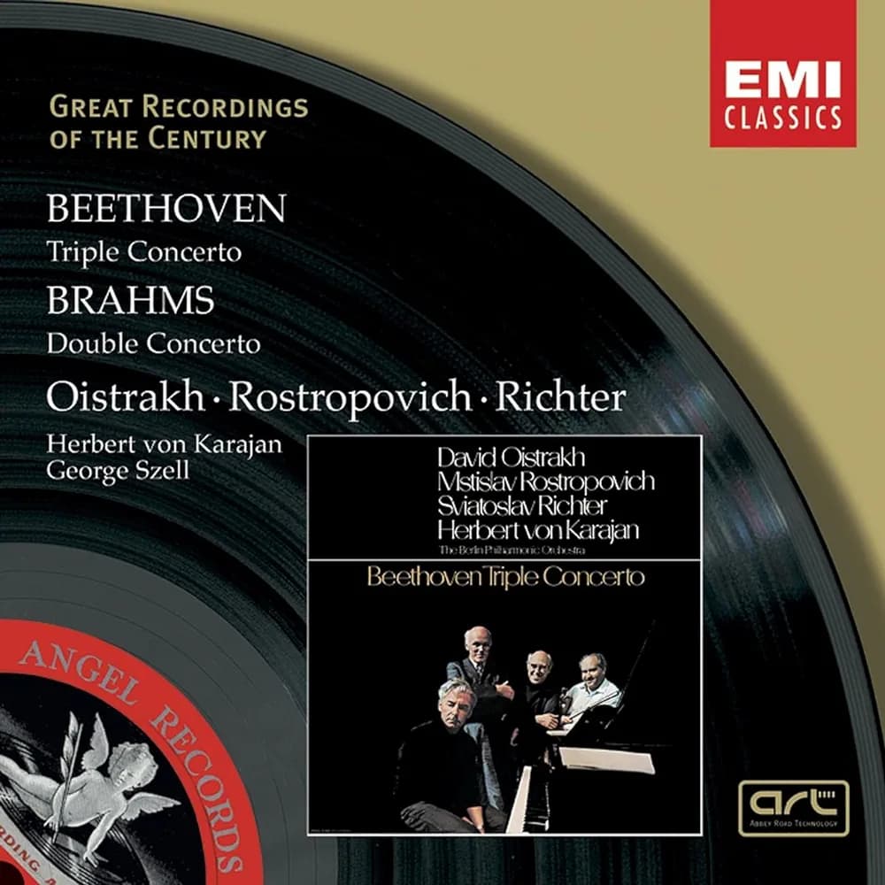 موسیقی کلاسیک: دوبل کنسرتو برای ویولن و ویولن سل از یوهانس برامس - brahms double concerto oistrakh rostropovich