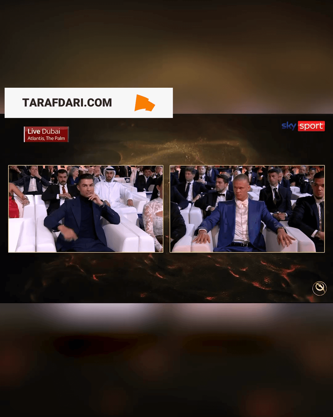 اشاره کریستیانو رونالدو به ارلینگ هالند؛ این پسر شایسته است، جایزه را به او بدهید! / فیلم