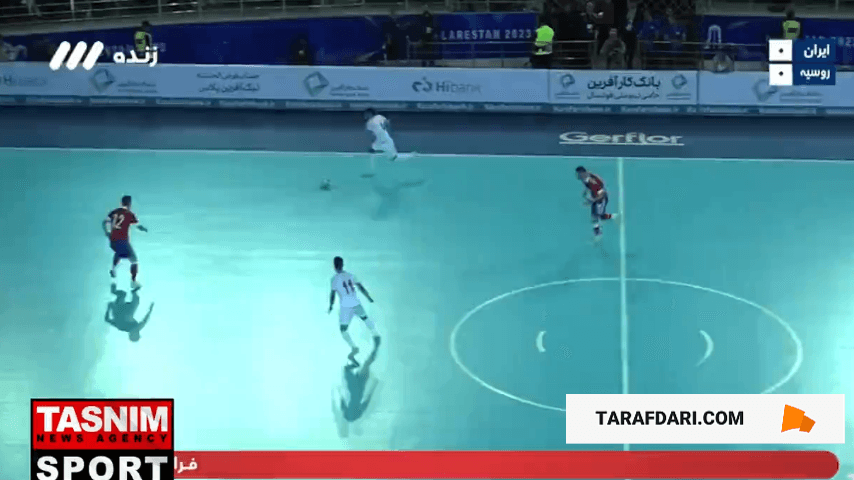 گل های دیدار دوستانه فوتسال ایران 3-2 روسیه / فیلم