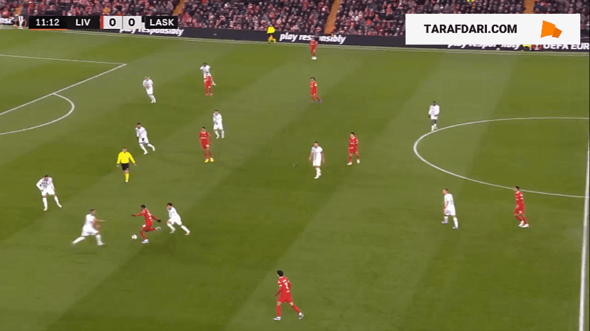 گل لوئیس دیاز به لاسک (لیورپول 1-0 لاسک)