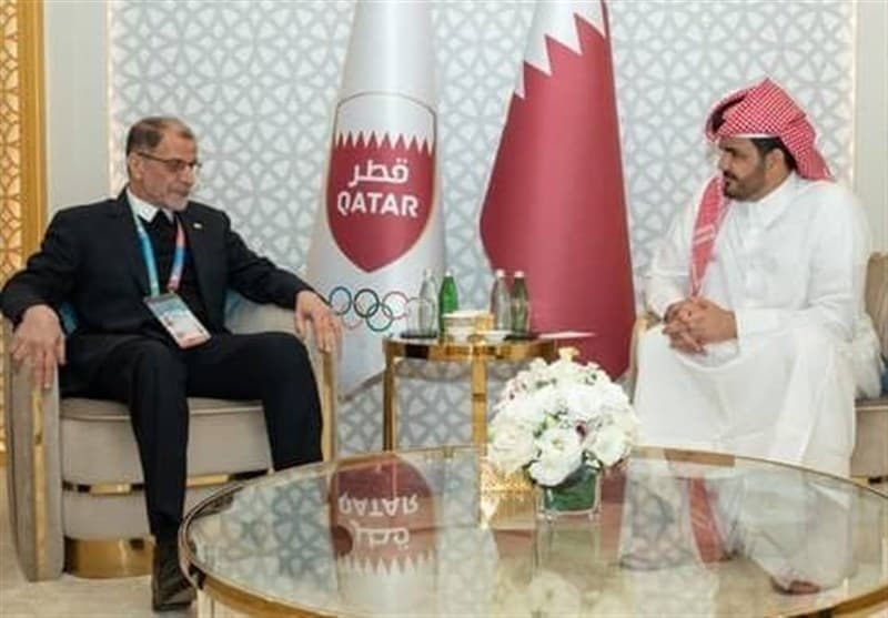محمود خسروی وفا با رییس کمیته ملی المپیک قطر دیدار کرد