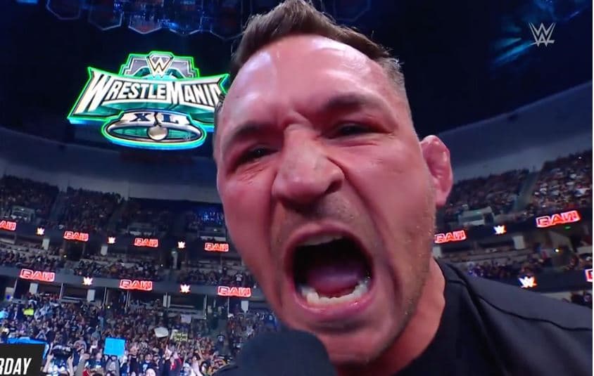 مبارز UFC با حضور در WWE RAW کانر مک گرگور را به چالش کشید