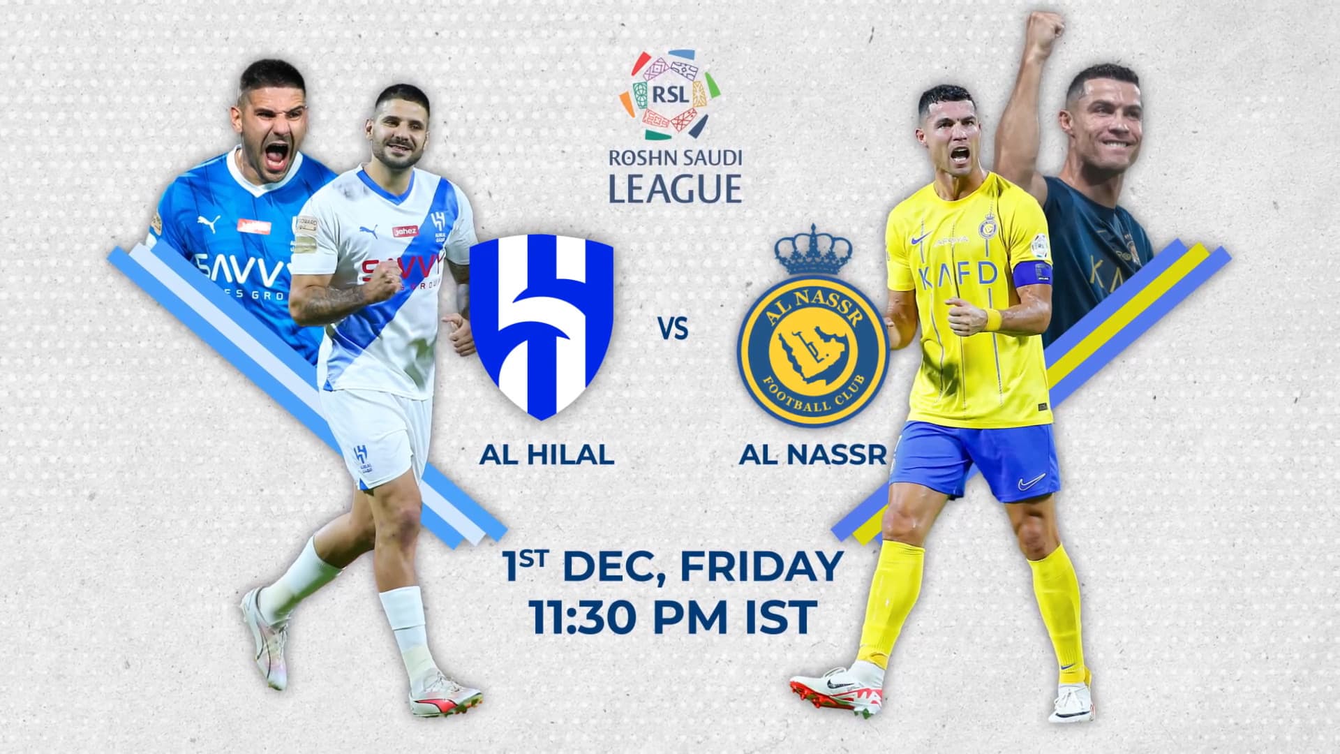 الهلال - النصر؛ ترکیب رسمی