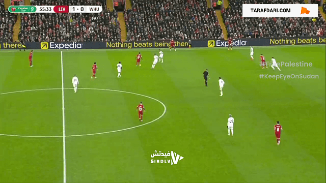 گل زاویه بسته کرتیس جونز به وست هم (لیورپول 2-0 وست هم)