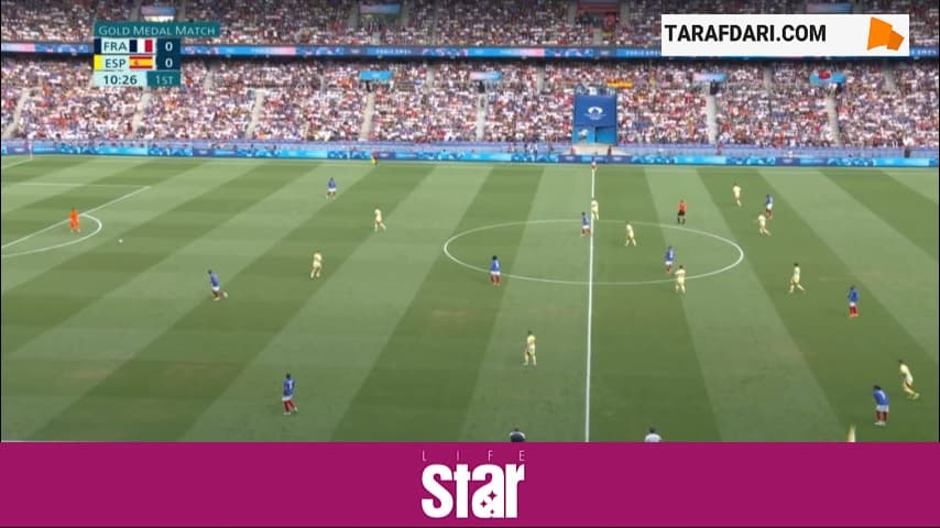 گل انزو میلو به اسپانیا (فرانسه 1-0 اسپانیا)