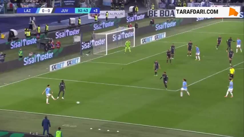 گل پیروزی‌بخش آدام ماروشیچ به یوونتوس در دقیقه 90+3 (لاتزیو 1-0 یوونتوس)