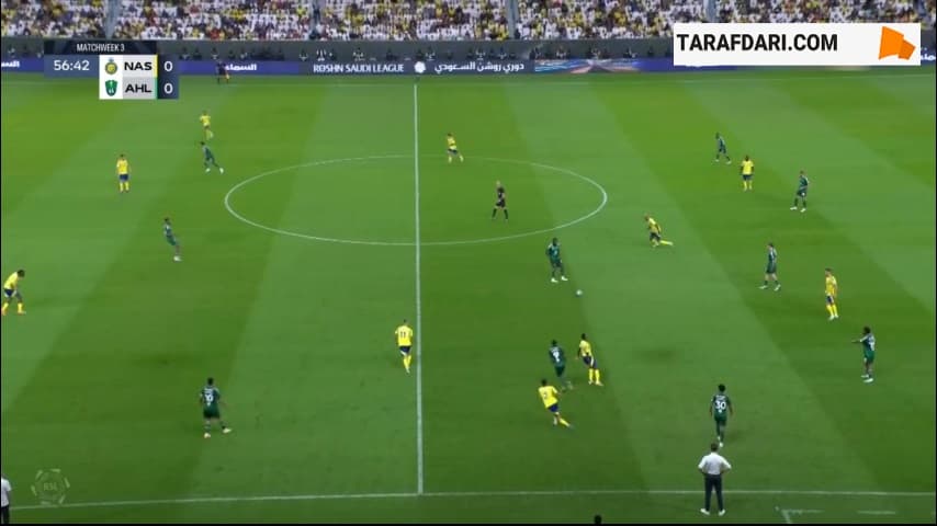 گل زیبای فرانک کسیه به النصر (النصر 0-1 الاهلی)