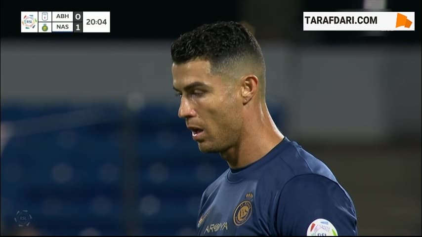 گل دوم و تماشایی کریستیانو رونالدو به ابها از روی ضربه آزاد (ابها 0-2 النصر) 
