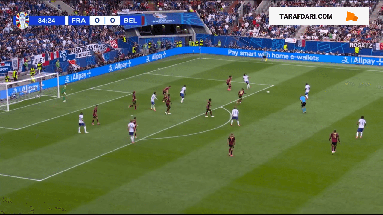 گل به خودی یان فرتونگن مقابل فرانسه (فرانسه 1-0 بلژیک)