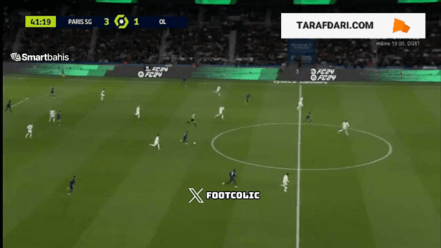 گل دوم راموس به لیون (پاری سن ژرمن 4-1 لیون)