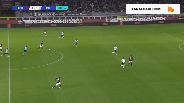 گل ایوان ایلیچ به میلان (تورینو 2-0 میلان)