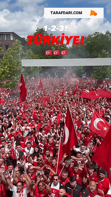 هواداران ترکیه ساعت‌ها پیش از سوت آغاز بازی، شور و هیجان را به اوج رساندند!