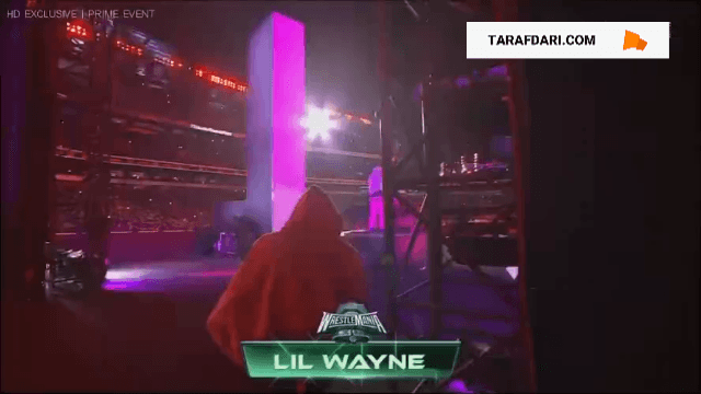 اجرای لیل وین برای ورودی جی اوسو در رسلمنیا / فیلم WWE