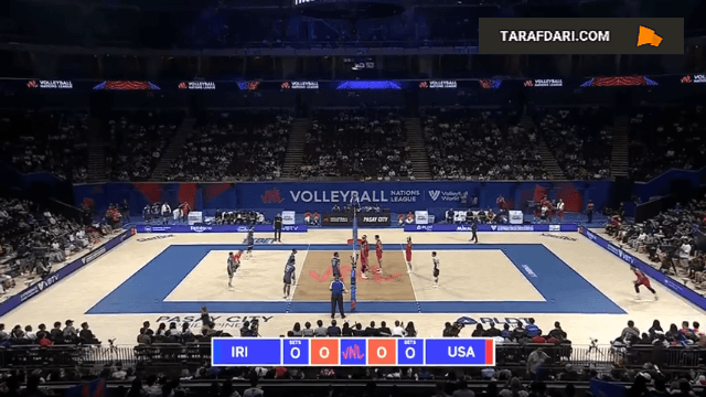 خلاصه بازی ایران ۳-۲ آمریکا (لیگ ملت‌های والیبال 2024)