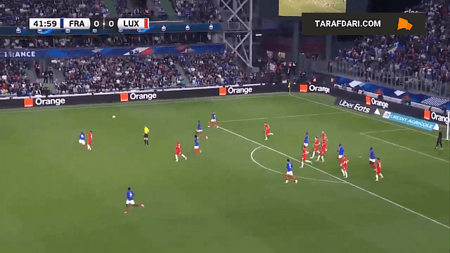 گل کولو موانی به لوکزامبورگ روی پاس کیلیان امباپه (فرانسه 1-0 لوکزامبورگ)