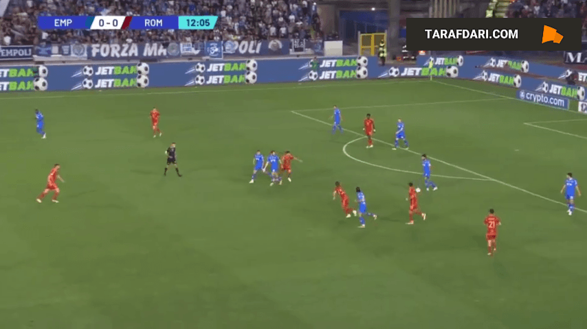گل متئو کانچلیری به آاس رم (امپولی 1-0 آاس رم)
