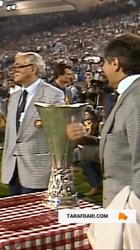 تاریخ سازی یاران دیگو مارادونا؛ قهرمانی ناپولی در جام یوفا با غلبه بر اشتوتگارت (1989/5/18) / فیلم