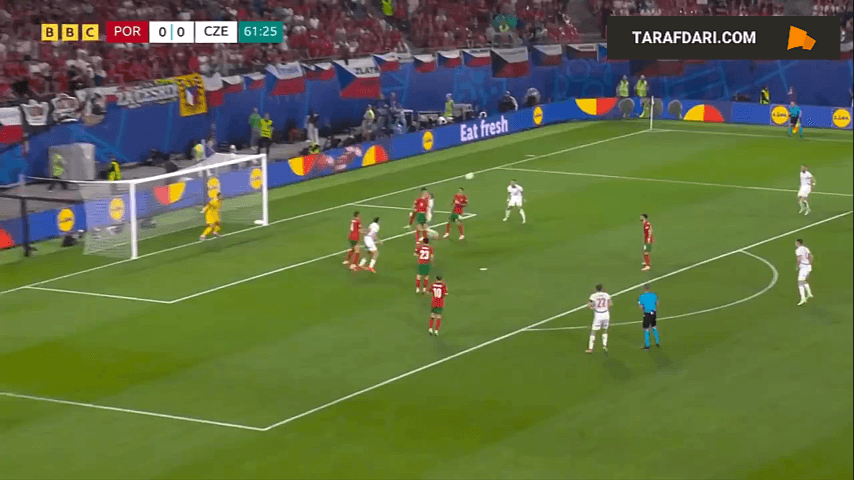 گل دیدنی لوکاس پروود به پرتغال (پرتغال 0-1 جمهوری چک)