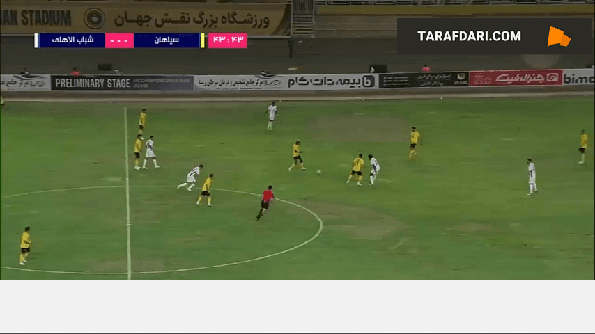 به کمک چمن عجیب نقش جهان؛ گل محمدمهدی محبی به شباب الاهلی امارات (سپاهان 1-0 شباب الاهلی امارات)