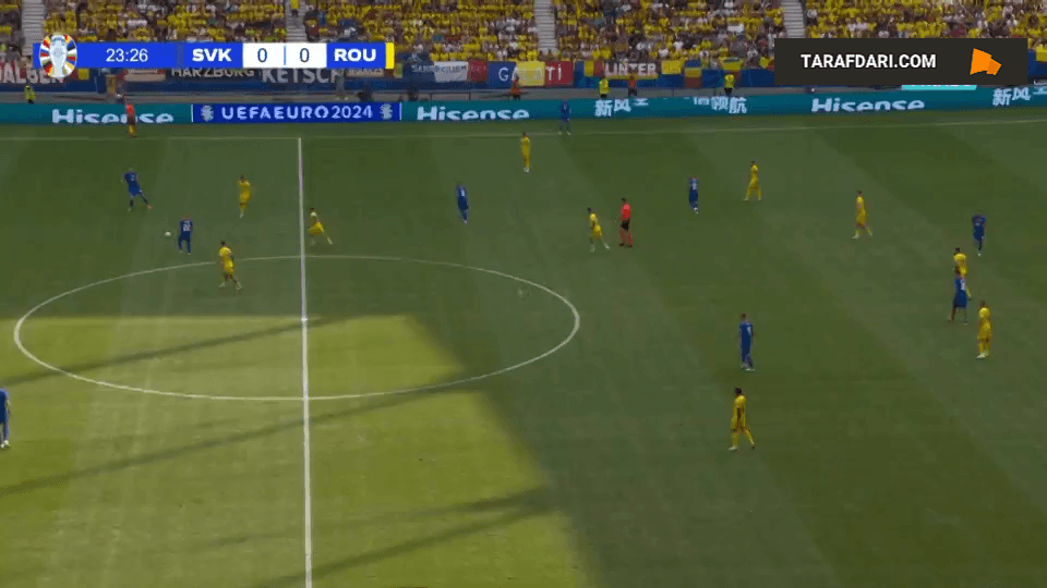گل اوندری دودا به رومانی (اسلواکی 1-0 رومانی)