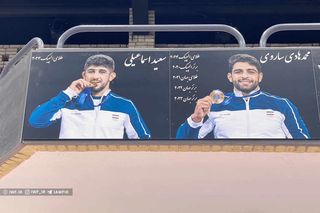 دیوار افتخارات کشتی ایران با تصاویر مدال آوران جدید به روز شد / عکس