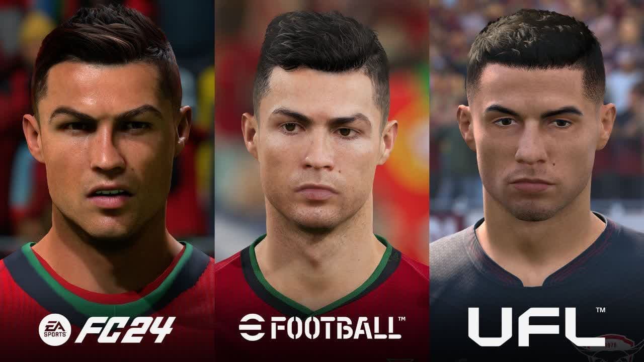 مقایسه ی گرافیک Ufl و Efootball و Fc