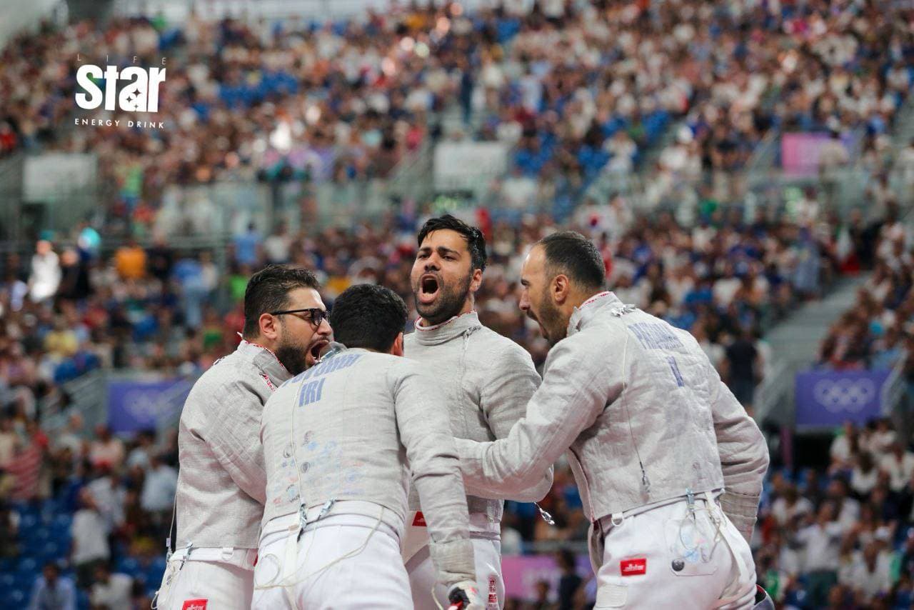 المپیک 2024 | تاریخ‌سازی شمشیربازان ایران؛ کامبک بی‌نظیر ایران مقابل امریکا