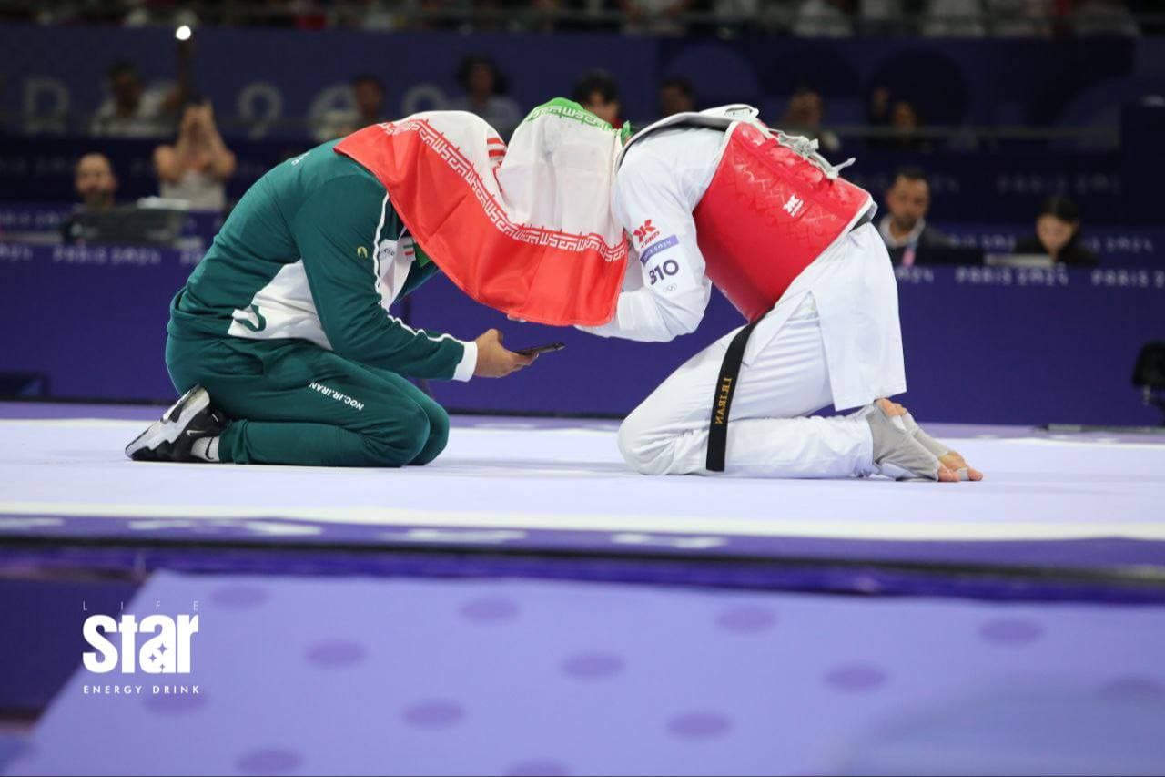 المپیک 2024 | شادی خاص آرین سلیمی و مجید افلاکی در زیر پرچم ایران + ویدئو