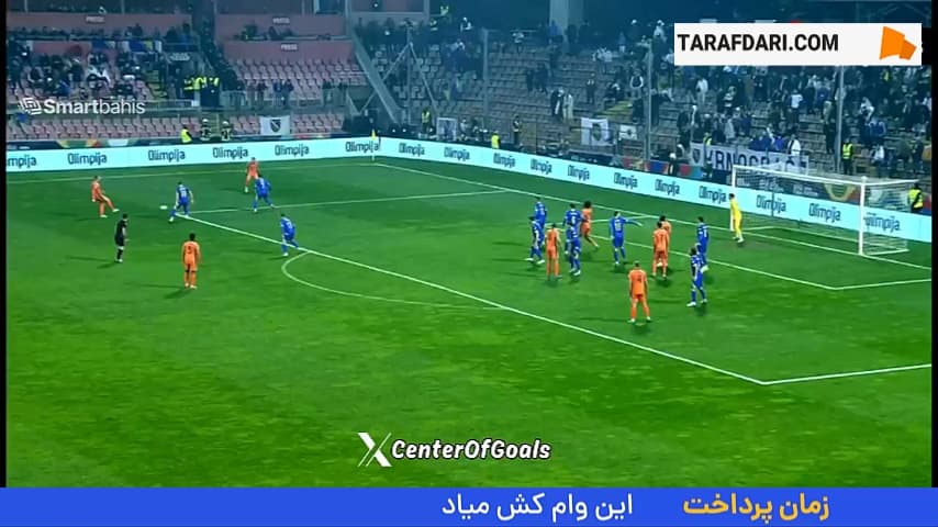 گل برایان بروبی به بوسنی (بوسنی 0-1 هلند)