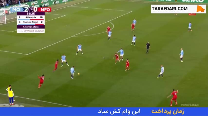 گل جرمی دوکو به ناتینگهام فارست (منچسترسیتی 3-0 ناتینگهام فارست)