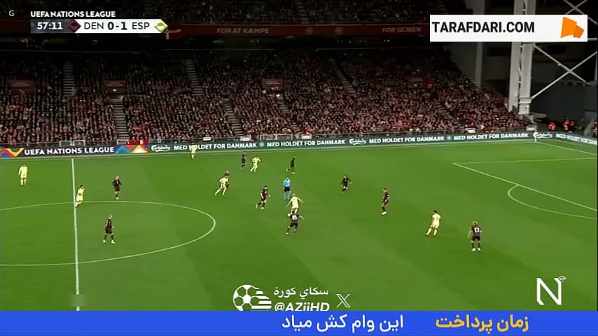 گل آیوزه پرز به دانمارک (دانمارک 0-2 اسپانیا)