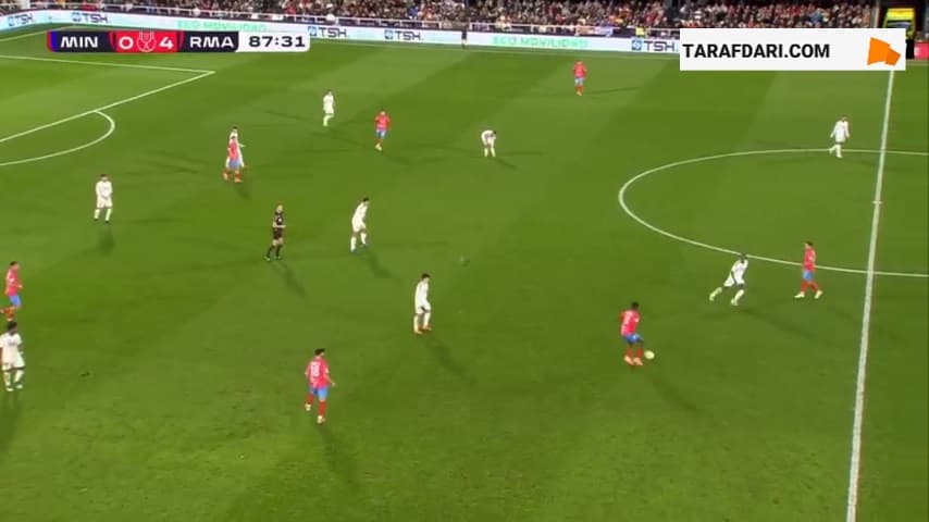 گل دوم آردا گولر به مینرا (مینرا 0-5 رئال مادرید)