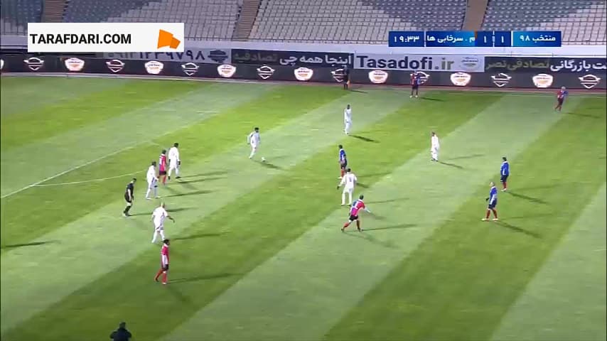 گل رسول خطیبی به منتخب سرخابی‌ها (منتخب 98 2-1 منتخب سرخابی‌ها)