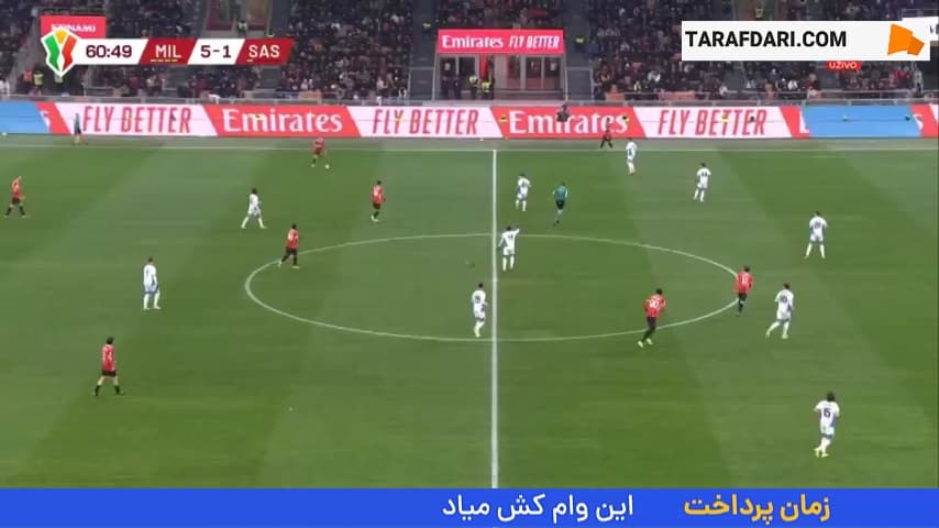 گل تامی آبراهام به ساسولو (میلان 6-1 ساسولو)