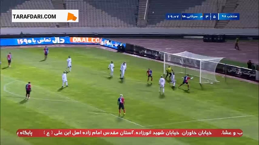 گل مهدی صالح‌ پور به منتخب 98 (منتخب 98 5-4 منتخب سرخابی‌ها)