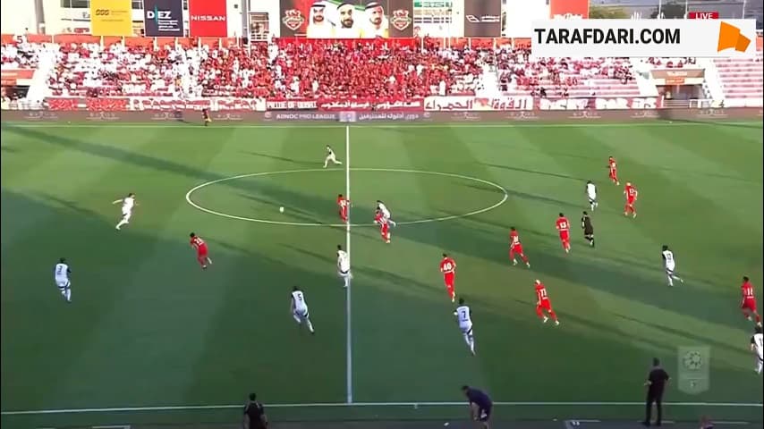 گل اول سردار آزمون مقابل الوحده (شباب الاهلی - الوحده)