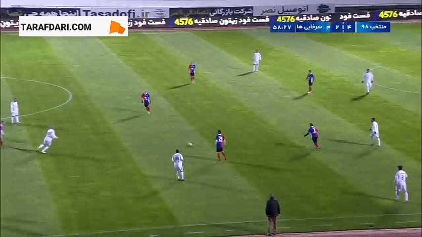 گل بهنام سراج به منتخب سرخابی‌ها (منتخب 98 5-2 منتخب سرخابی‌ها)
