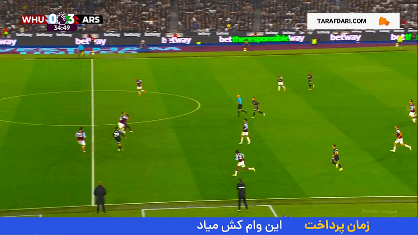 گل هاورتس به وست هم (وست هم 0-4 آرسنال)