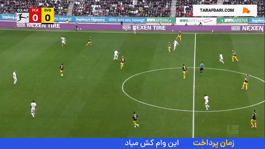 خلاصه بازی آگزبورگ 2-1 دورتموند (بوندسلیگا - 25-2024)