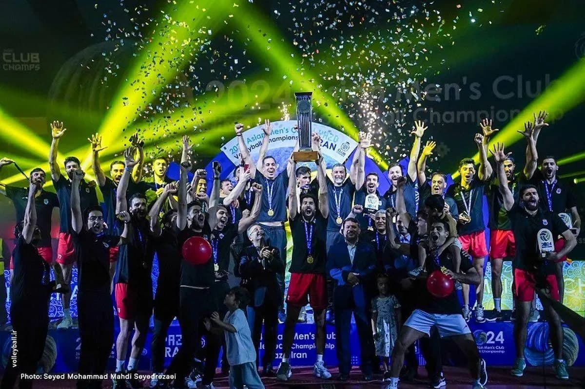 سیرجان نام خود را در تاریخ ثبت کرد؛ قهرمان ایرانی والیبال آسیا در جمع 4 تیم برتر تاریخ